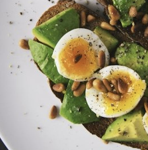 Avocado and egg toast